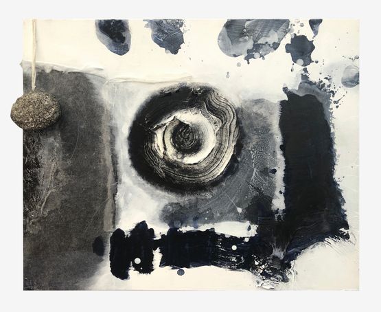 Rubbing Planet in Shui-mo Space by Zhang Jianjun contemporary artwork Painting