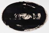 Gains and Losses - Omphalos Black II by Gretchen Albrecht contemporary artwork painting