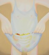 Collecting Apples by Karolina Jabonska contemporary artwork painting