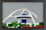 THEME BUILDING AT LAX by Erica Van Zon contemporary artwork textile