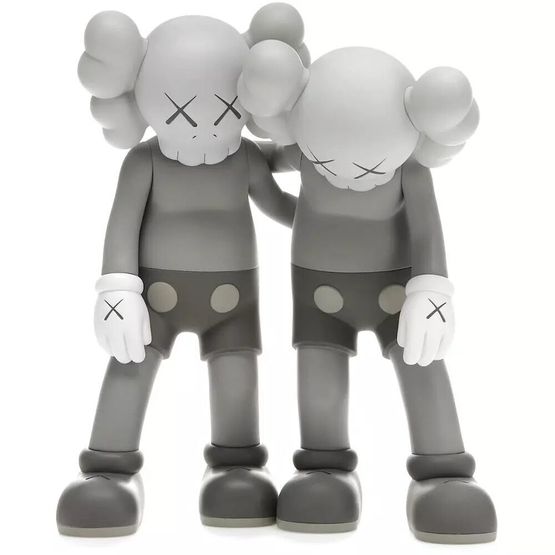 Along the Way - grey by KAWS contemporary artwork Sculpture