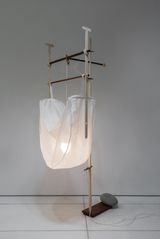 Standing White Lamp by Jeongbae Lee contemporary artwork design sculpture