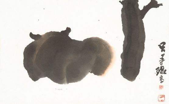 The Buffalo by Lui Shou-Kwan contemporary artwork Painting