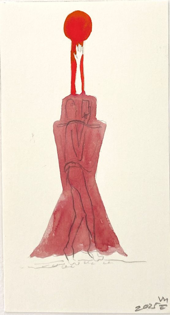 Costume for Performing an Object A First Sunrise by Masaya Chiba contemporary artwork Works on Paper
