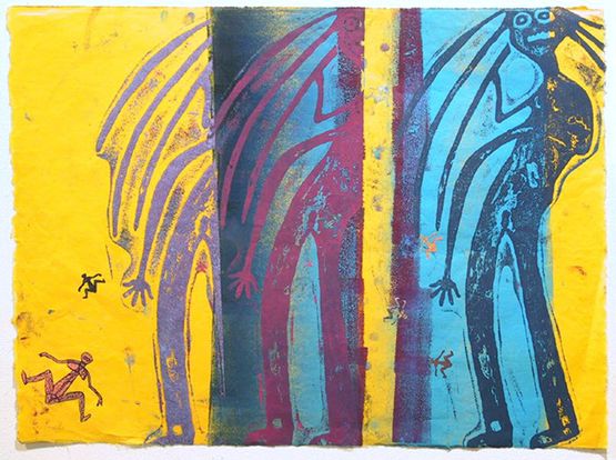 Apparitions by Nancy Spero contemporary artwork Painting