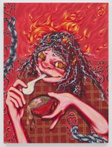 Dont Laugh or Youll Choke by Zoe Blue M. contemporary artwork painting