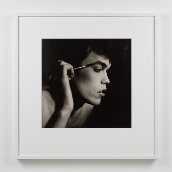 David Brintzenhofe Applying Makeup by Peter Hujar contemporary artwork Photography