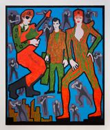 David Bowie Jack Kerouac and David Bowie by Derek Boshier contemporary artwork painting