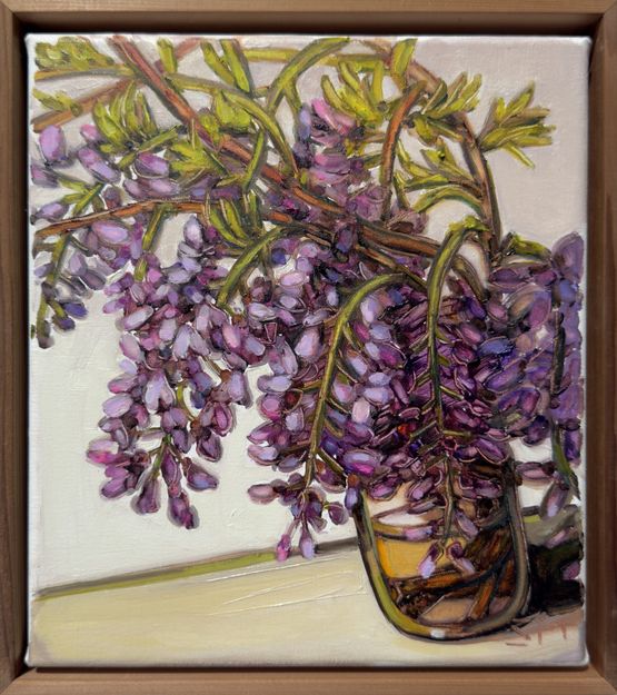 Wisteria by Sam Michelle contemporary artwork Painting
