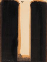 Burnt Umber  Ultramarine by Yun Hyong-Keun contemporary artwork painting