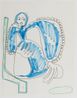 Study for Baby Snakes by Elizabeth Murray contemporary artwork Drawing