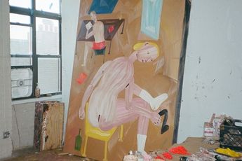Contemporary art exhibition Grace Weaver Hotel Paintings at Galerie Max Hetzler Paris France