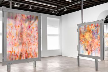 Contemporary art exhibition Julie Mehretu Our Days Like a Shadow a non-abiding hauntology at Marian Goodman Gallery New York United States