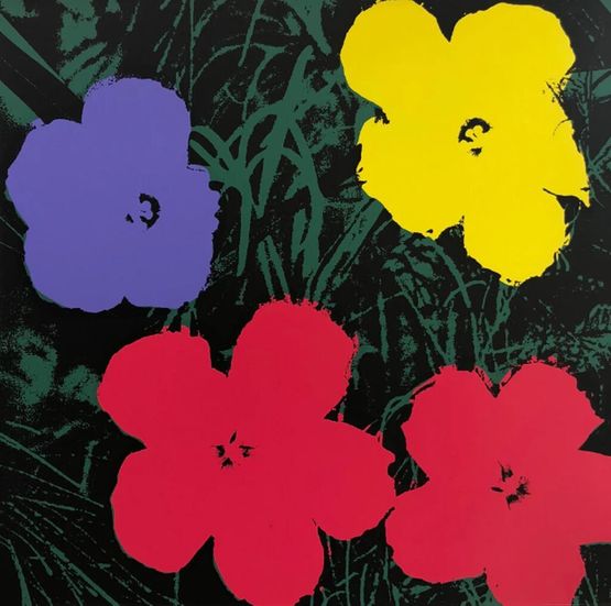 Flowers 1173 by Sunday B. Morning  Andy Warhol contemporary artwork Print