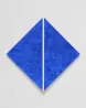 Untitled Blue Diamond with White Inner band by Mary Corse contemporary artwork Painting