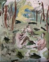 The Luncheon on the Grass by Xiao Kegang contemporary artwork painting