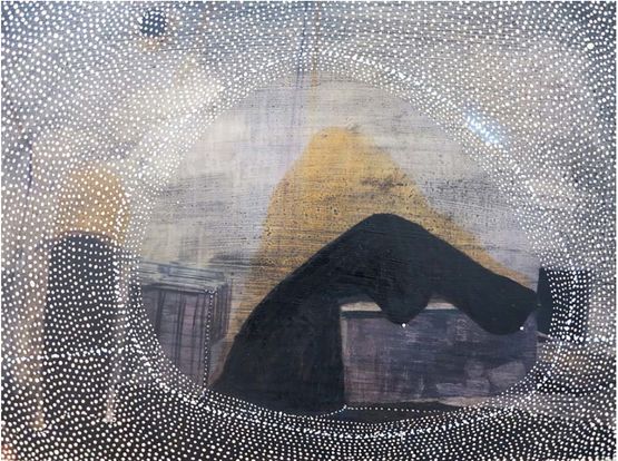 leaning over by Radhika Khimji contemporary artwork Painting