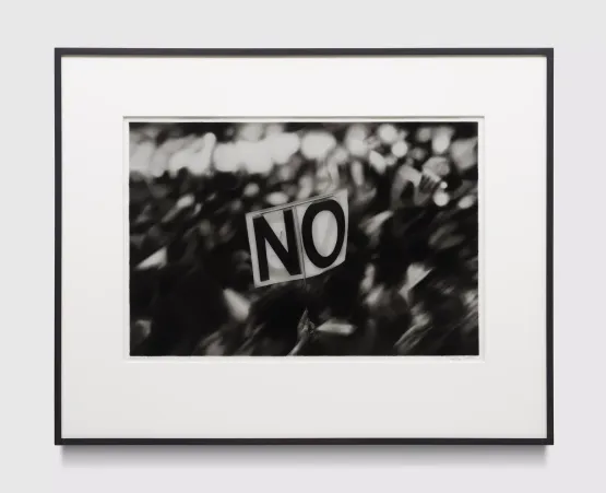 Study of Protest No by Robert Longo contemporary artwork Works on Paper