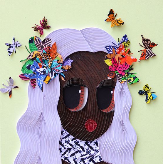 Butterfly Field IV by Ayobola Kekere-Ekun contemporary artwork Painting