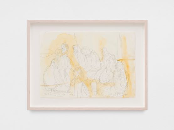 The Gathering by Achraf Touloub contemporary artwork Works on Paper