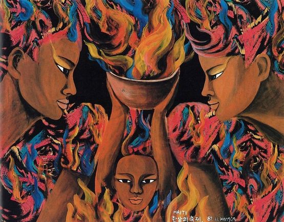 Haiti Festival of Fantasy by Jung Kangja contemporary artwork Painting