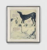 The Diaries of Lady Anne B Dogs helping themselves by Sue Williamson contemporary artwork print works on paper