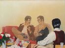Talking in the Living Room by Hilo Chen contemporary artwork Painting