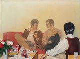 Talking in the Living Room by Hilo Chen contemporary artwork painting