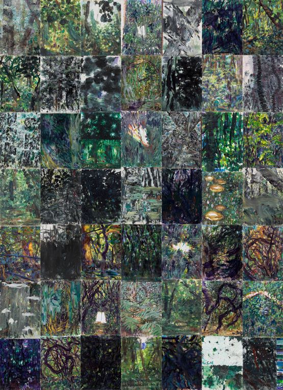Guizhou Forest by Wang Jun contemporary artwork Painting