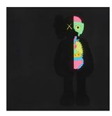 Dissected Companion Black by KAWS contemporary artwork print