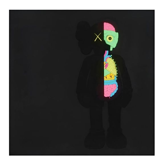 Dissected Companion Black by KAWS contemporary artwork Print