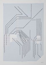 Specific Paths 6 by Layla Juma contemporary artwork drawing works on paper