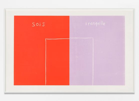 Sois Tranquille by Andrea Buttner contemporary artwork Print