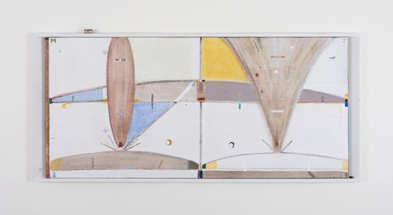Untitled by Merlin James contemporary artwork Painting
