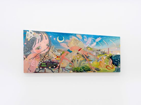 from present to past a journey to the center by Aya Takano contemporary artwork Painting