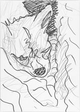 Work No. 1854 Jimmy by Martin Creed contemporary artwork drawing