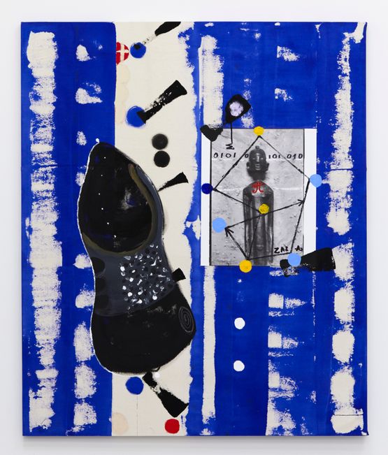 The Shamans Eyes by Ouattara Watts contemporary artwork Painting