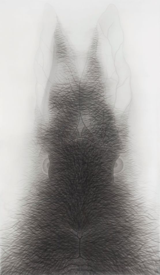 Rabbit Portrait - Wuxu 2 by Shao Fan contemporary artwork Drawing