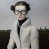 Cool Across Her Eyes by Von Wolfe contemporary artwork Painting