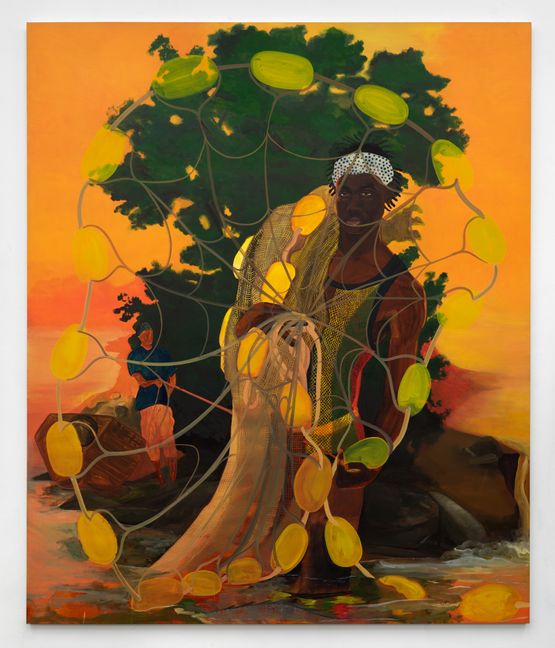The Faith of Fishing by Nathaniel Oliver contemporary artwork Painting