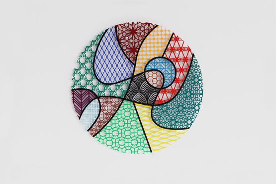 Pattern Kinship chance encounters by Nevin Aladag contemporary artwork Painting