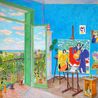 Matisses Studio La Regina Nice by Damian Elwes contemporary artwork Painting