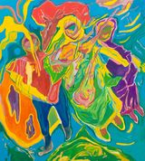 Transcending  Place by Chemu NgOk contemporary artwork painting