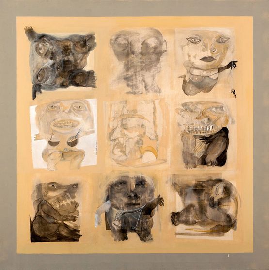 The History by Kais Salman contemporary artwork Painting