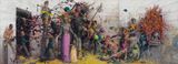 ein Klang lang by Jonas Burgert contemporary artwork painting