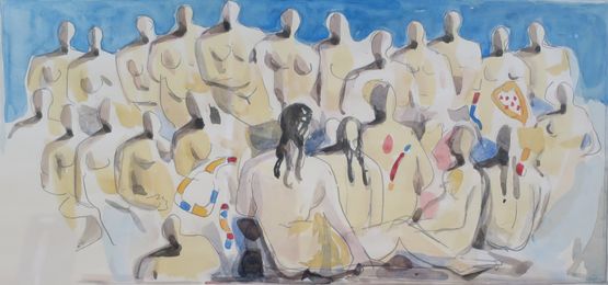 Nude woman by Yukihisa Isobe contemporary artwork Painting