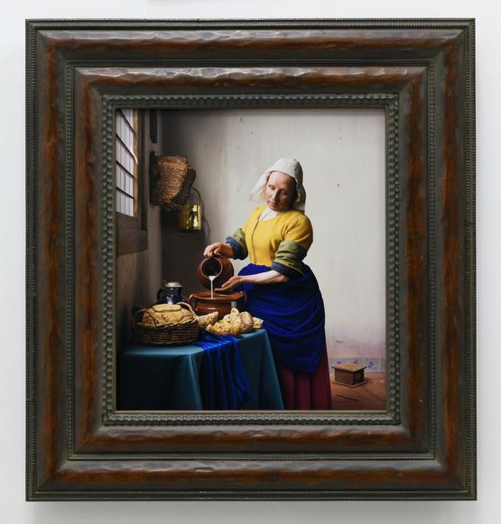 Vermeer Study What to Pour into My Town by Morimura Yasumasa contemporary artwork Print