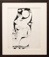 Untitled by Mona Saudi contemporary artwork drawing works on paper