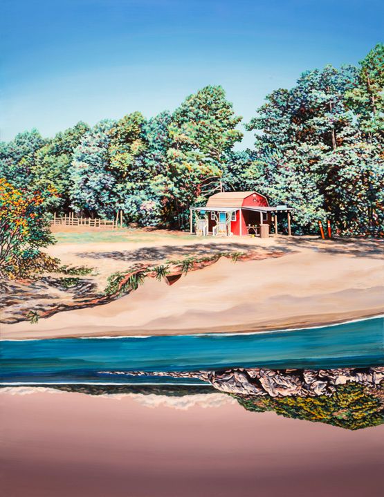 Hideaway by Kevin Chin contemporary artwork Painting
