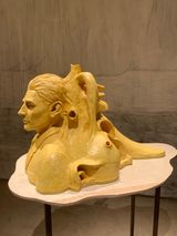 Close observer after metamorphosis by Prabhakar Pachpute contemporary artwork painting